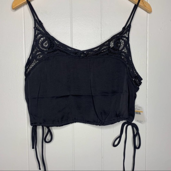 Intimately Free People Blouson Brami Black Cami extra small NEW WITH TAGS - Picture 4 of 14
